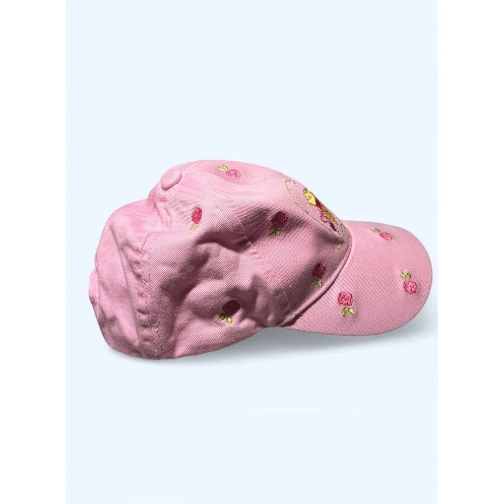 Pooh Bear & Friends Pooh Piglet Pink‎ Embroidered Baseball Cap Sz 2T - 3T Retro